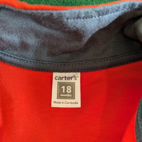 NWT Carter's Blue and Red Zip-up and Pants 2 Piece Set 💙 - Picture 3 of 8